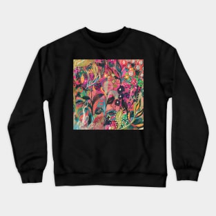 Abstract Watercolour floral Crewneck Sweatshirt